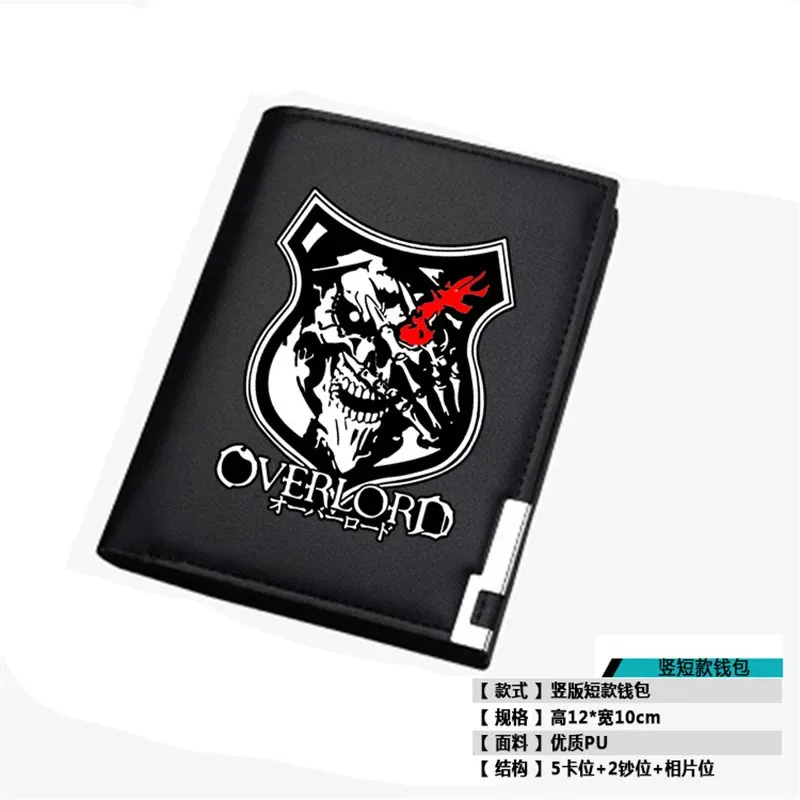 cy2019-nova-fantasia-aventura-anime-overlord-masculino-carteira-curta-couro-do-plutonio-bolsa-longa-moda-titular-do-cartao-estudante-sacos-de-dinheiro
