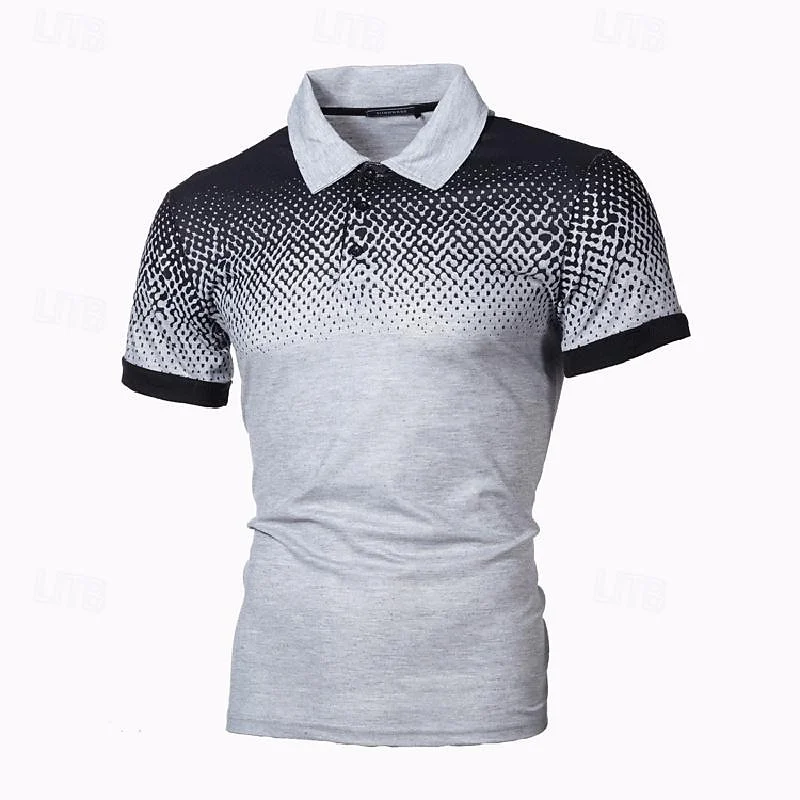 HOTMen\'s New T-shirt Classic Short sleeved Polo Shirt Mens Fashion Solid Short Sleeved Polo Shirt Summer Breathable Comfortable