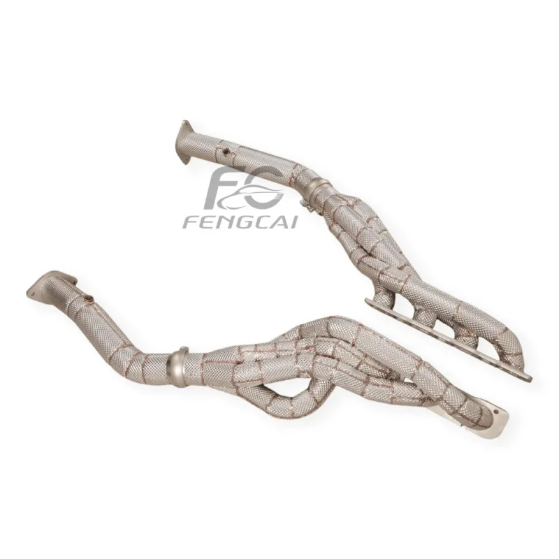 Custom Car Performance Exhaust Header for Dodge RAM 1500 TRX 6.2T Stainless Steel Exhaust Pipes Manifold with Heat Shield view 4