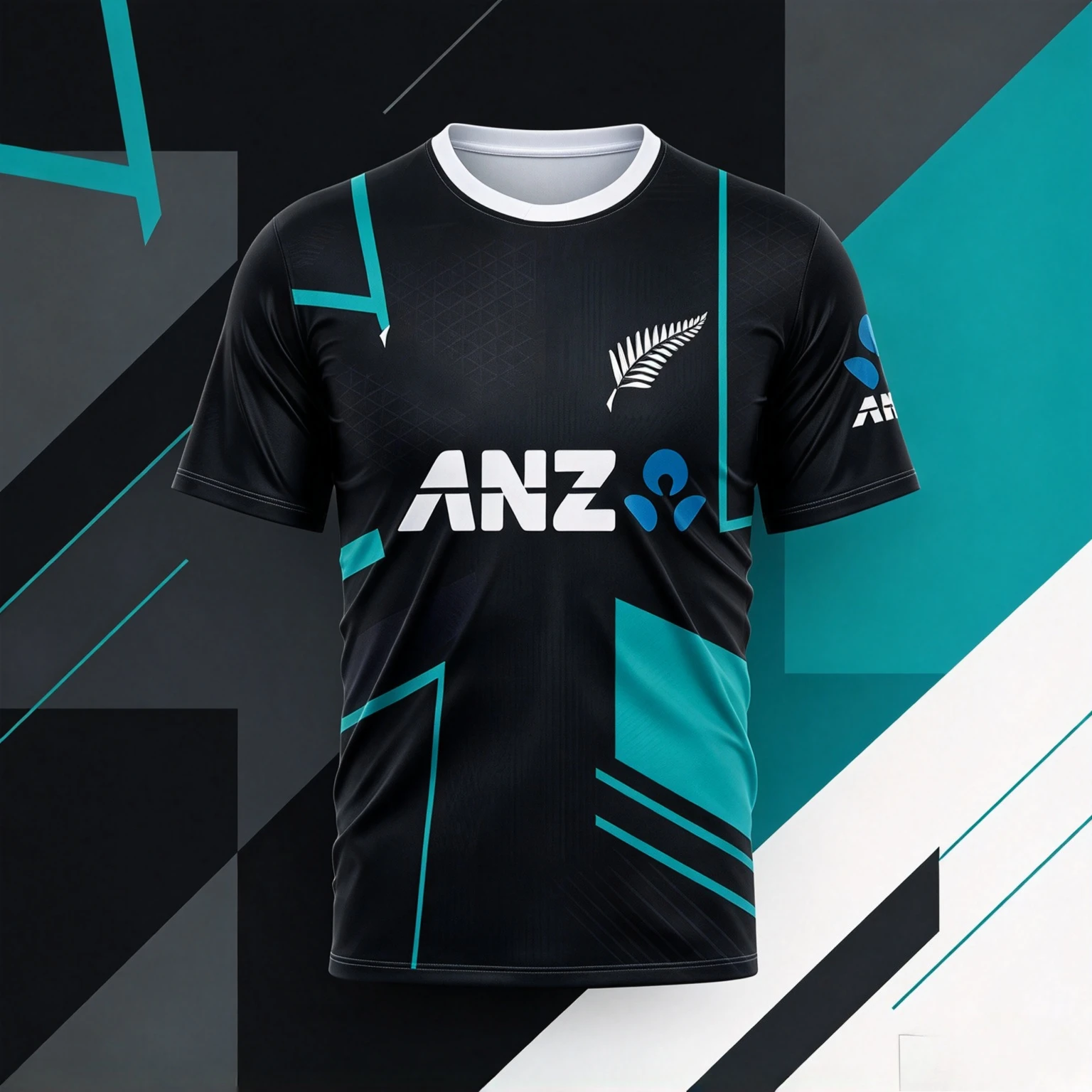 New Zealand Full Print Cricket Jersey Short Sleeved Round Neck T-shirt Comfortable and Stylish Quick-dry Family Matching Y2k