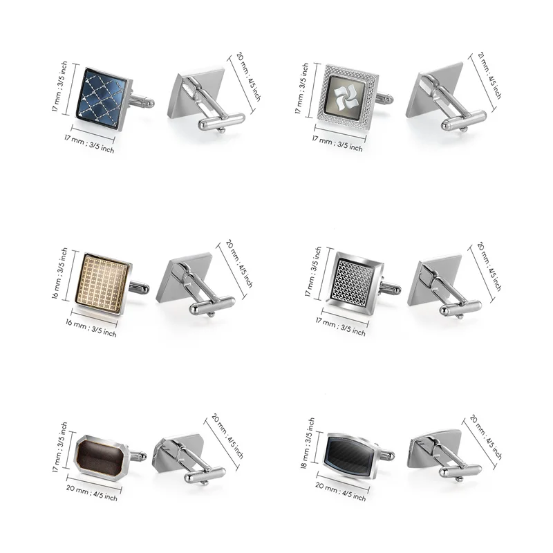 Man Shirt Cufflinks Copper Cufflinks For Mens Luxury Wedding Guests Gifts Round Square Fashion Jewelry Men Cuffs Links Tie Clip