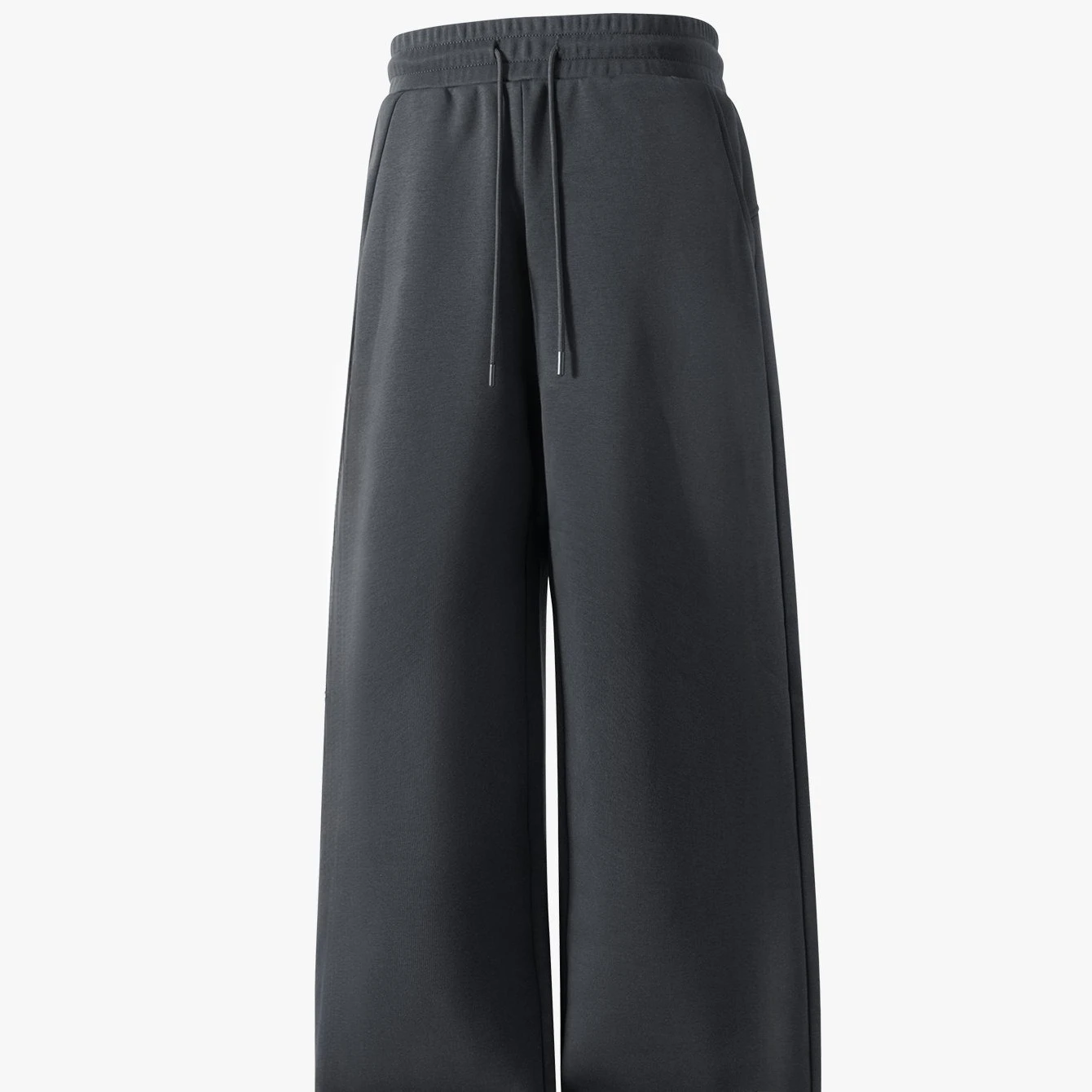 

Autumn Winter Men's Stylish Solid Color Stretch Waist Wide-leg Pants Oversized Suitable for Both Sports and Outdoor Activities