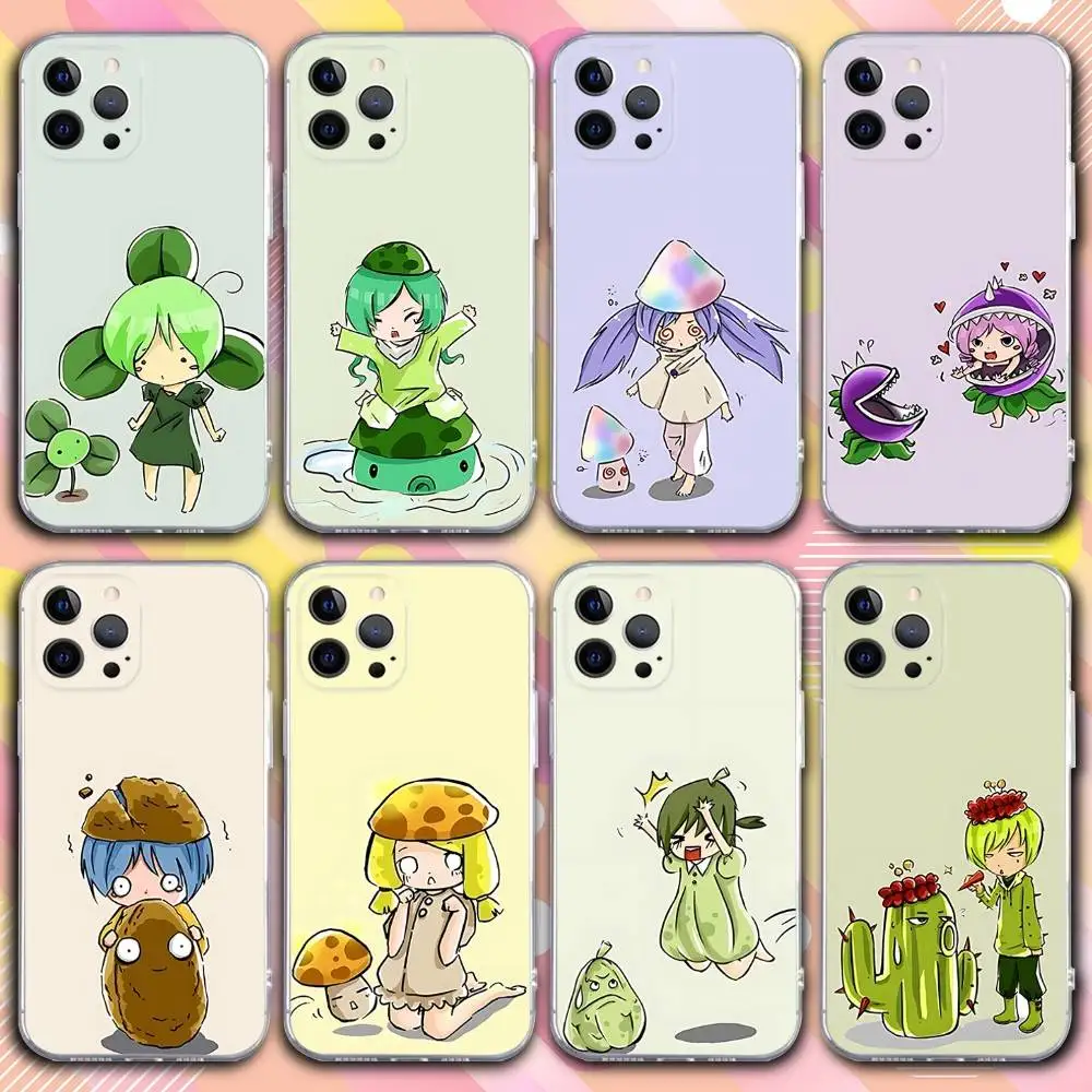 P-Plants Cute vs Z-Zombies Phone Case For iPhone 17,16,15,14,13,12,11 Pro,Max,Plus,X,XS,XR,SE4,E Mini Transparent Soft Cover