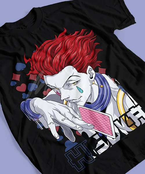 Camiseta unisex Hunter X Hunter Hisoka Morow Juego de Cartas