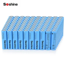 Soshine 100pcs 18650 1800mAh LiFePo4 Battery High quality 3.2V 18650 1800mAh Rechargeable Battery for Power Tool Home Appliance