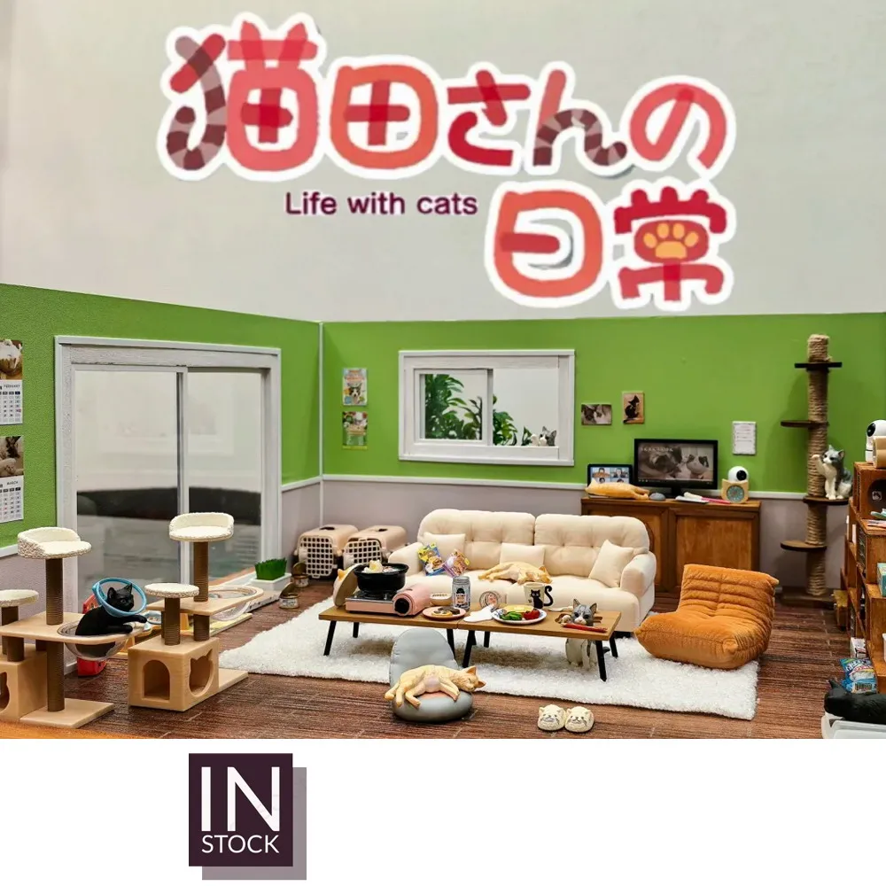 

В наличии [ReMent] Фигурки из ПВХ Life with cats 2024