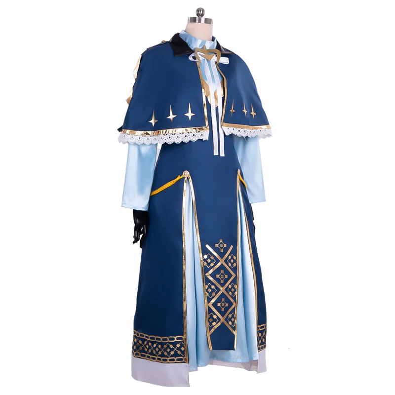 Gioco Fire Emblem Three Houses Marianne Costume Cosplay Donna Abito blu Abiti da festa di Halloween