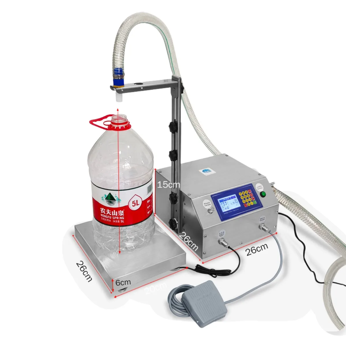

CSY-L36 weighing filling machine Height Adjustable Split Design Filling Machine Forliquid