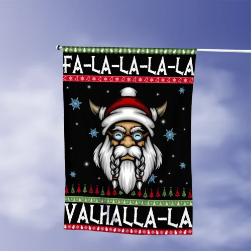 Santa Claus Merry Christmas Flag Funny Santa Claus Norse Viking Fa La La Va Flag LLK GGP FFL EEN AAL HHM WZZ yyi