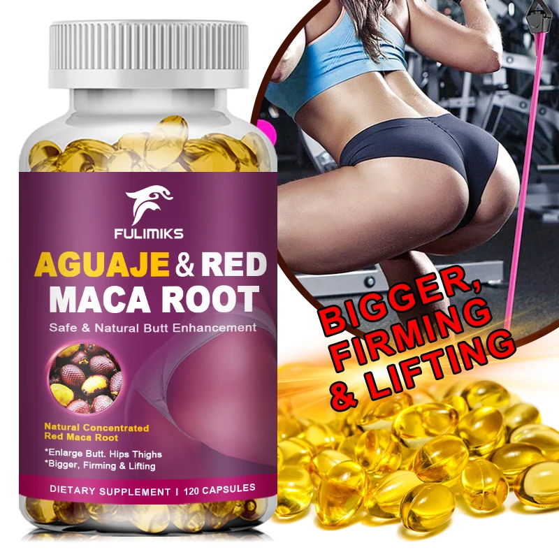 Organic Aguaje with RedMaca Root Extract- 1000mg Serving -Women Focused Curve Nutrition Supplement Vegan