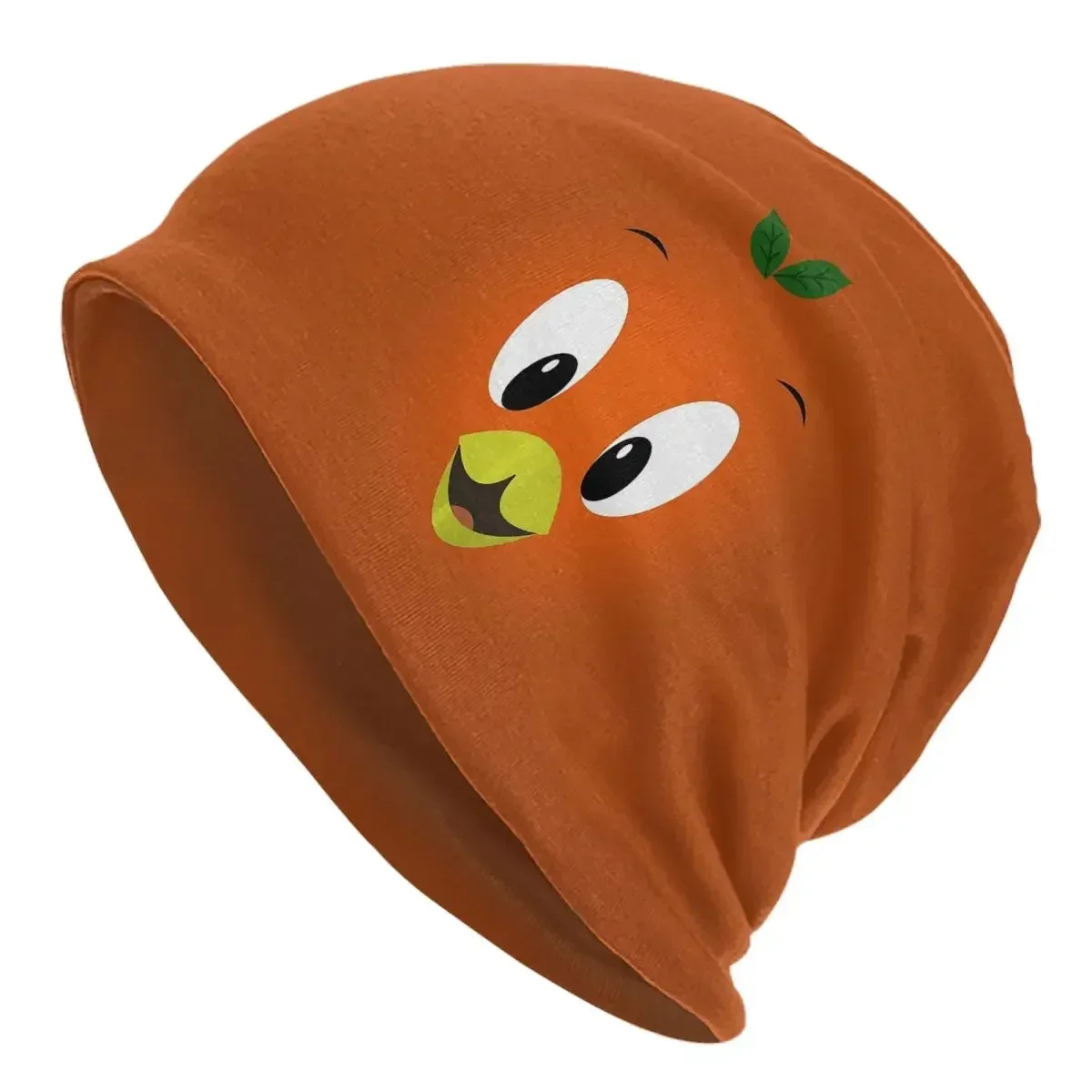 Orange Bird Warm Knitted Cap Hip Hop Bonnet Hat Autumn Winter Outdoor Beanies Hats for Unisex Adult