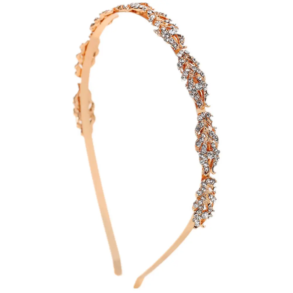 

Crystal Headband Women Rhinestone Decorative Headpiece Glitter Shiny Fashion Hair Accessory for Festive Occasions Daily Wear