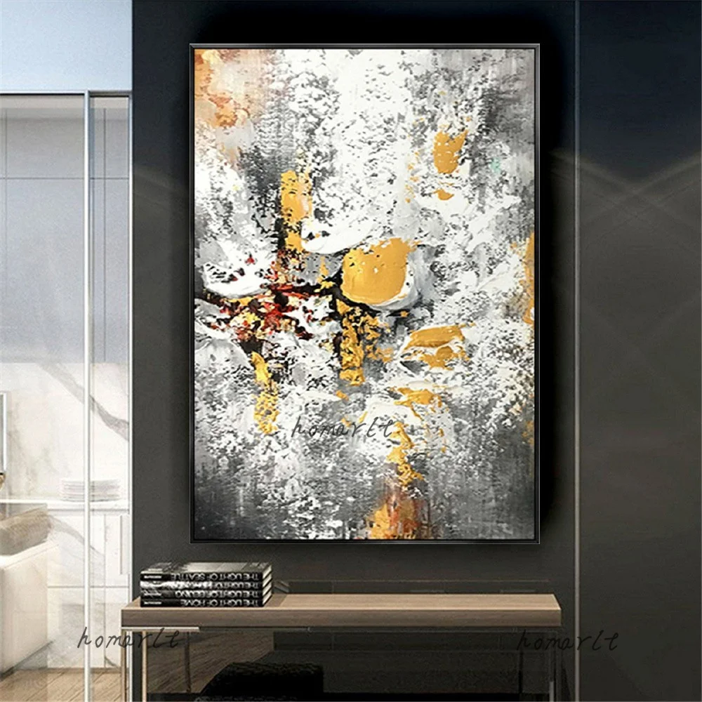 

100%Hand Painted Abstract Textured Oil Pianting On Canvas Wall Art Picture Modern Color Piantings Decor Living Room Sofa Artwork