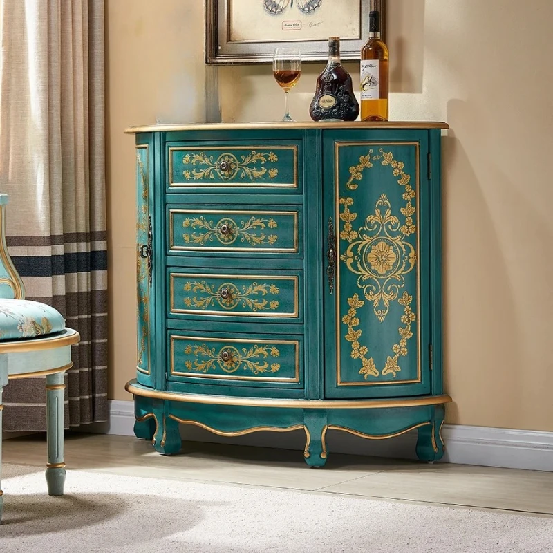 

Ретро-шкаф для прихожей, декоративный шкафчик для европейской гостиной