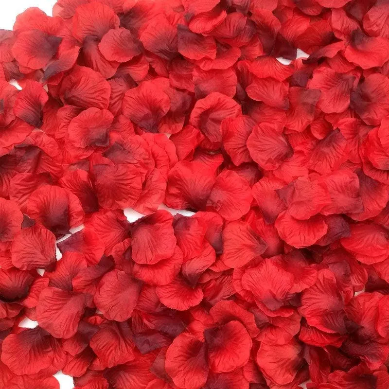 

100pcs Artificial Rose Flower Petals Silk Fake Flowers Petals for Valentines Day Wedding Party Romantic Wedding Party Decoration