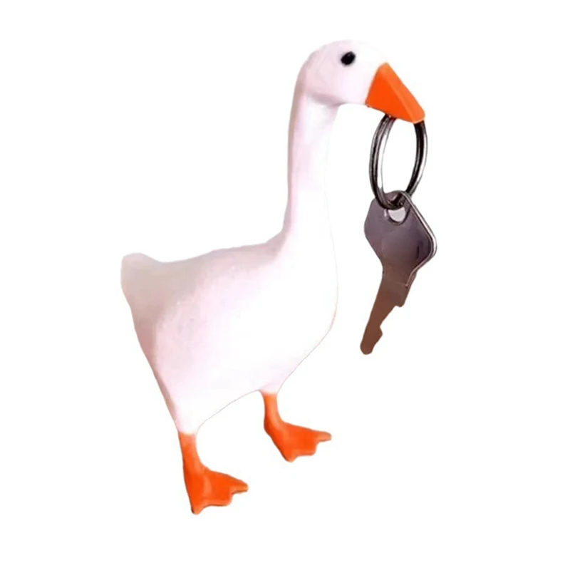 Magnetic Goose Duck Key Holder, Room Decorations Cute Figurines Ornament Goose Merch Animal Statues For Home Decor Durable 18Cm