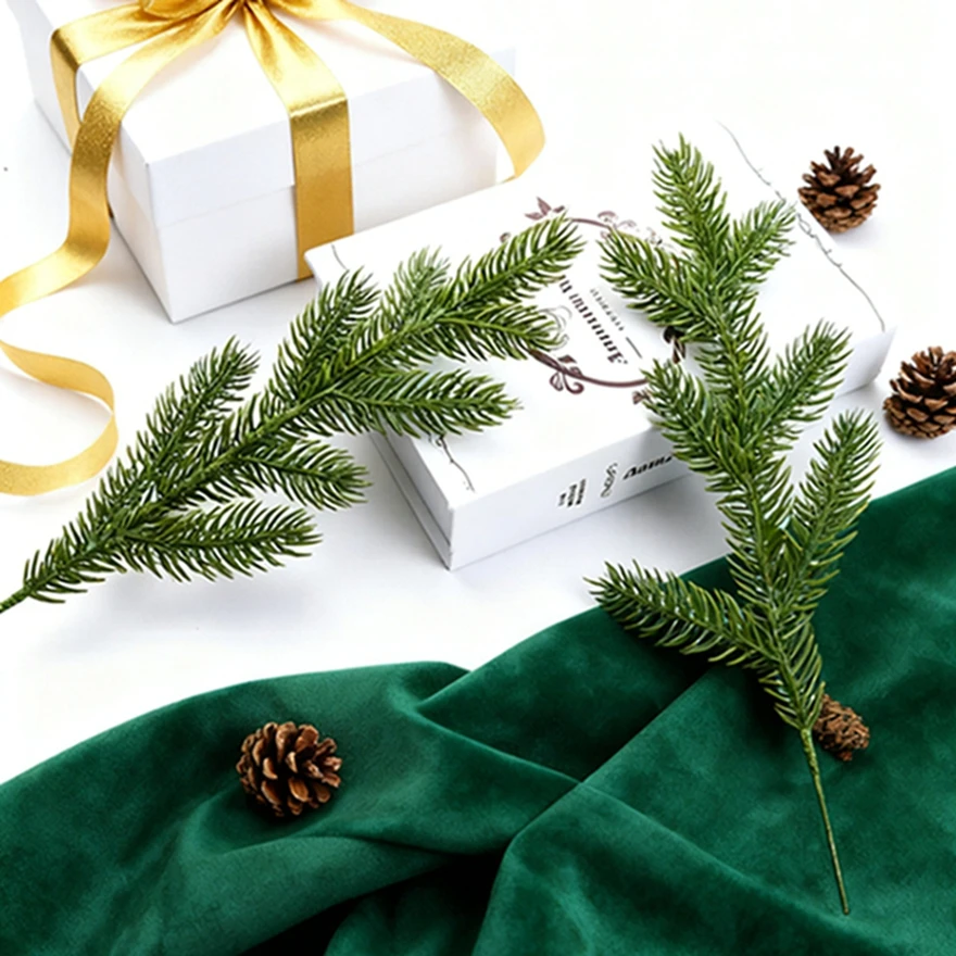 

10/20pcs Artificial Plants Pine Christmas Tree Home Living Room Arrangement Craft Wreaths Outdoor Garden Decor Wedding Accessory