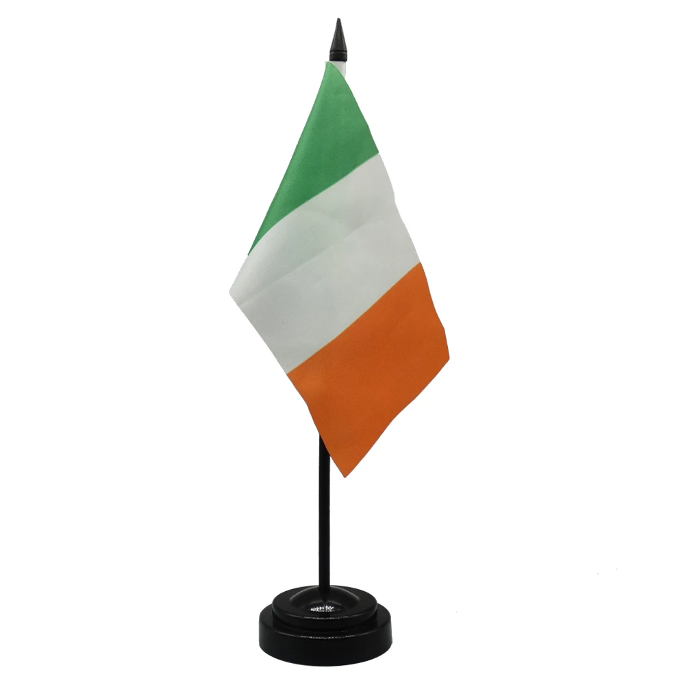 Ireland Desk Flag 4x6inch Conference Negotiation Flag Product Display Office Top Desk Ornaments Flags