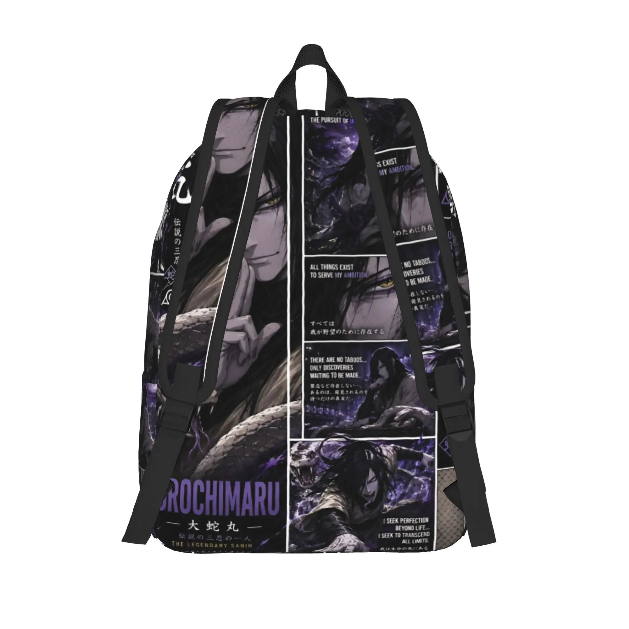 Fashion Naruto Anime Theme Backpack  Mochilas Casual Office Work Large Capacity Rucksack