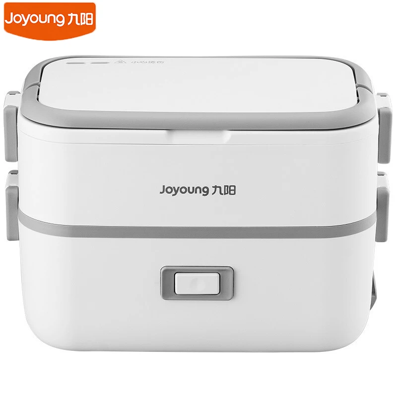 Joyoung Electric Lunch Box Food Heater Portable Mini Rice Cooker Steam Bento Box 1.5L 304 Stainless Steel For Office F15H-FH191