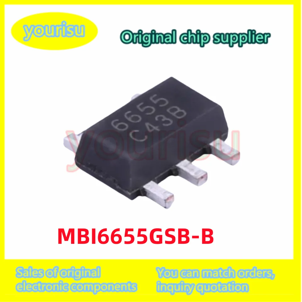 5Pcs/Lot Original MBI6655 MBI6655GSB MBI6655GSB-B SOT89 Step-down Constant Current Drive IC