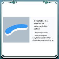 Premium 8PCS Cat Water Fountain Replacement Filter Elements Activated Carbon Filter For Dog Cats Pet Drinking Bowl Feeder Filter