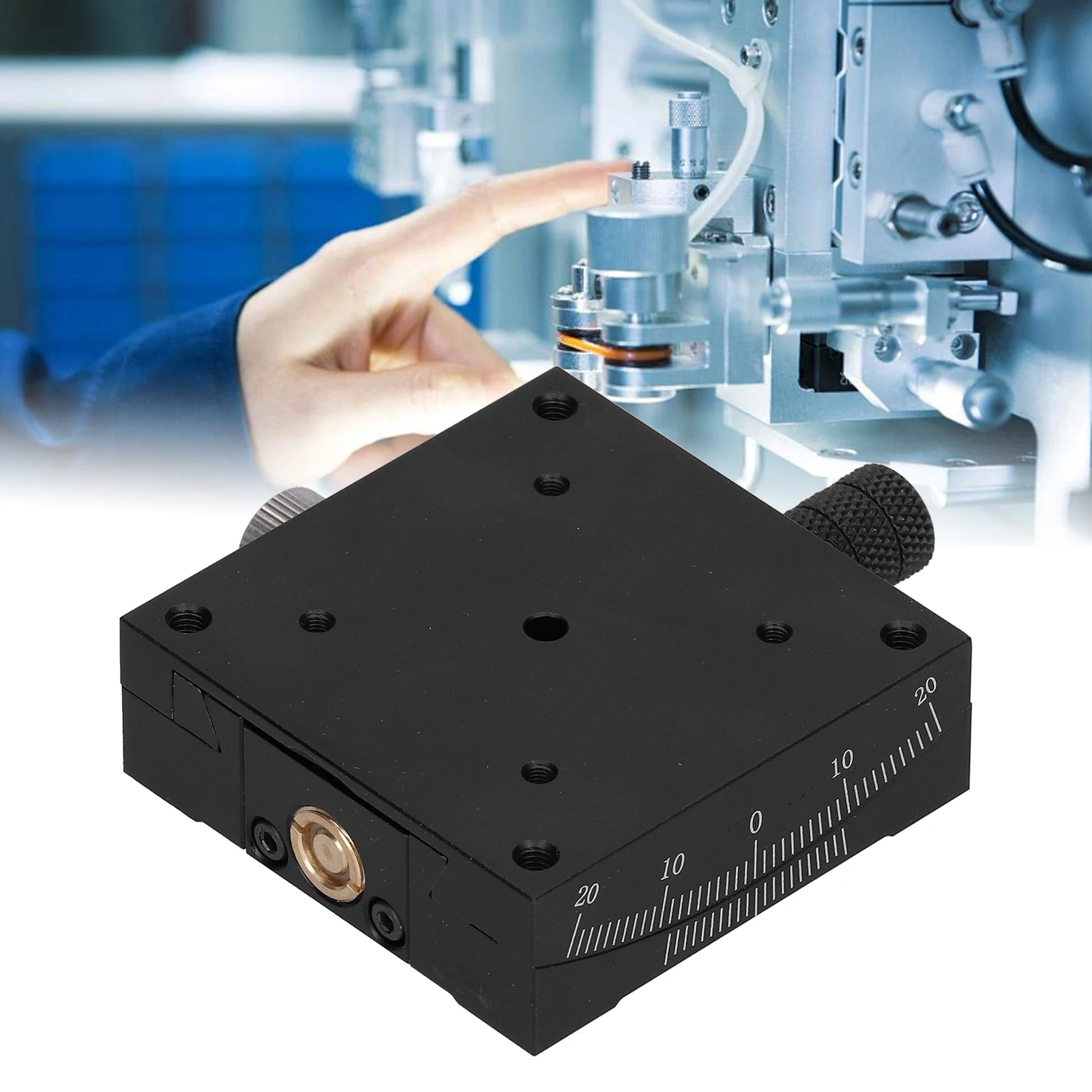 

Linear Sliding Table Linear Stage Linear Stage Goniometer Turbine Worm Dovetail Fine‑Tune Manual HXV‑A60 60x60mm