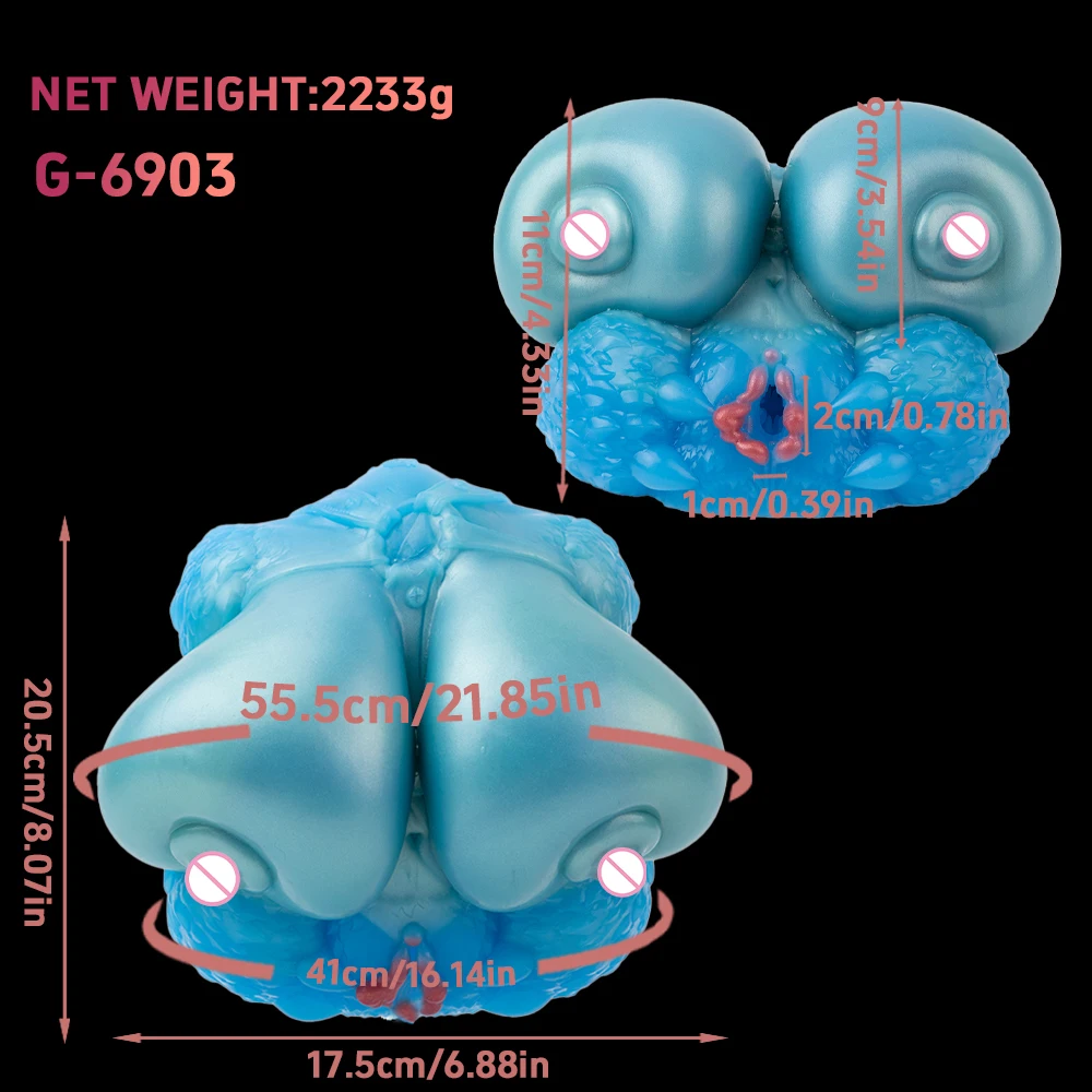 SHAZ الخيال الثدي ذكر الاستمناء Onahole الضارب القضيب تدليك سيليكون جهاز استمناء الجنس لعب للرجال 18 + لوازم الكبار #2