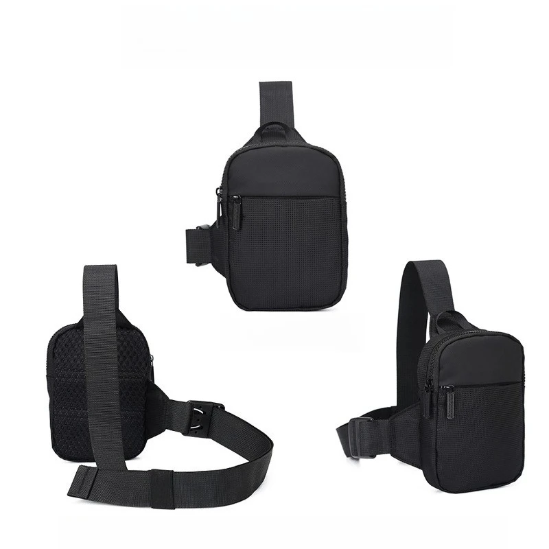 Men's Chest Bag Casual Japanese-style Oxford Cloth Crossbody Single Shoulder Bag Small Square Bag for Men