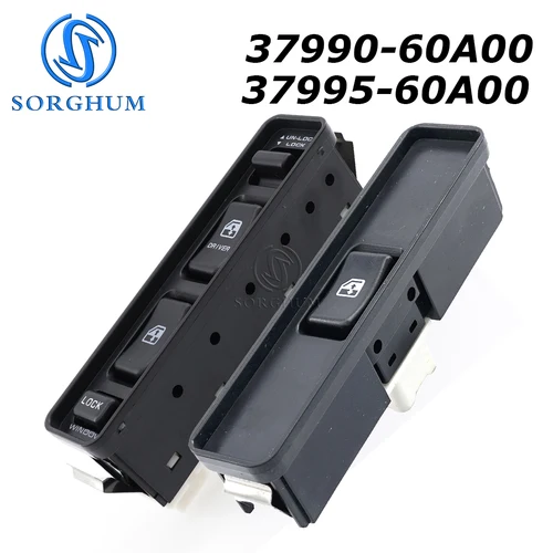 37990-60A00 37995-60A00 interruptor de Control de ventana eléctrica del pasajero del conductor para Suzuki Vitara 1988-1998 1991 1992 1993 1994