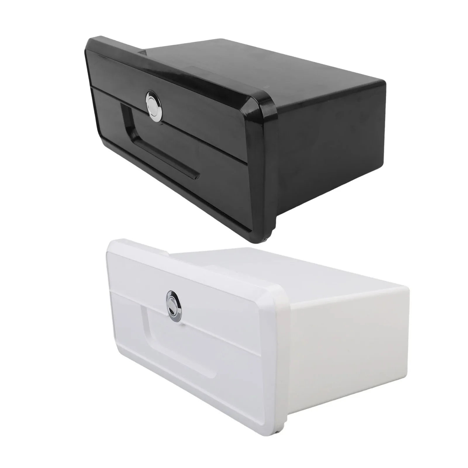 Marine Recessed Lockable Glove Box Storage Compartment for Boat Console Dashboard Cabin ABS Hatch Organizer