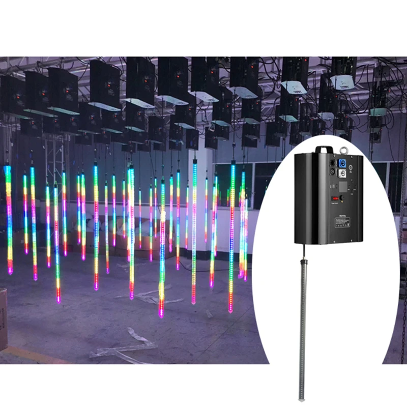 

Installation DMX RGB Kinetic Tube Light Lift for Wedding Disco DJ
