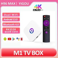 H96 MAX M1 RK3528 Smart TV Box Android 13 32GB 64GB Set Top Box 4GB 2.4&5G Wifi BT4.0 4K Video TVBOX Media Player