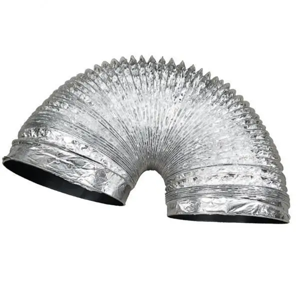 Aluminum Foil Ventilation Duct Exhaust Tube Flexible Round Vent Hose for Kitchen Bathroom Greenhouse