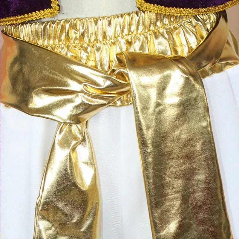 Disfraces de Aladino para niños, disfraz de príncipe árabe de Aladino, chaleco, pantalones, conjunto para niños, ropa de fiesta de Halloween