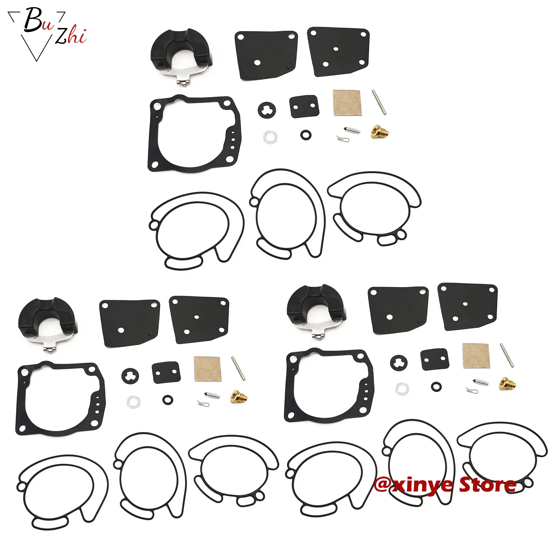 طقم إعادة بناء إصلاح المكربن يناسب جونسون Evinrude V4 V6 90 115 125 150 175 HP 438996   18-7247