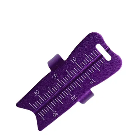 20pcs 치과 Endodontic 눈금자 알루미늄 치과 의사 Endo 손가락 눈금자 측정 규모 손가락 눈금자 측정 도구