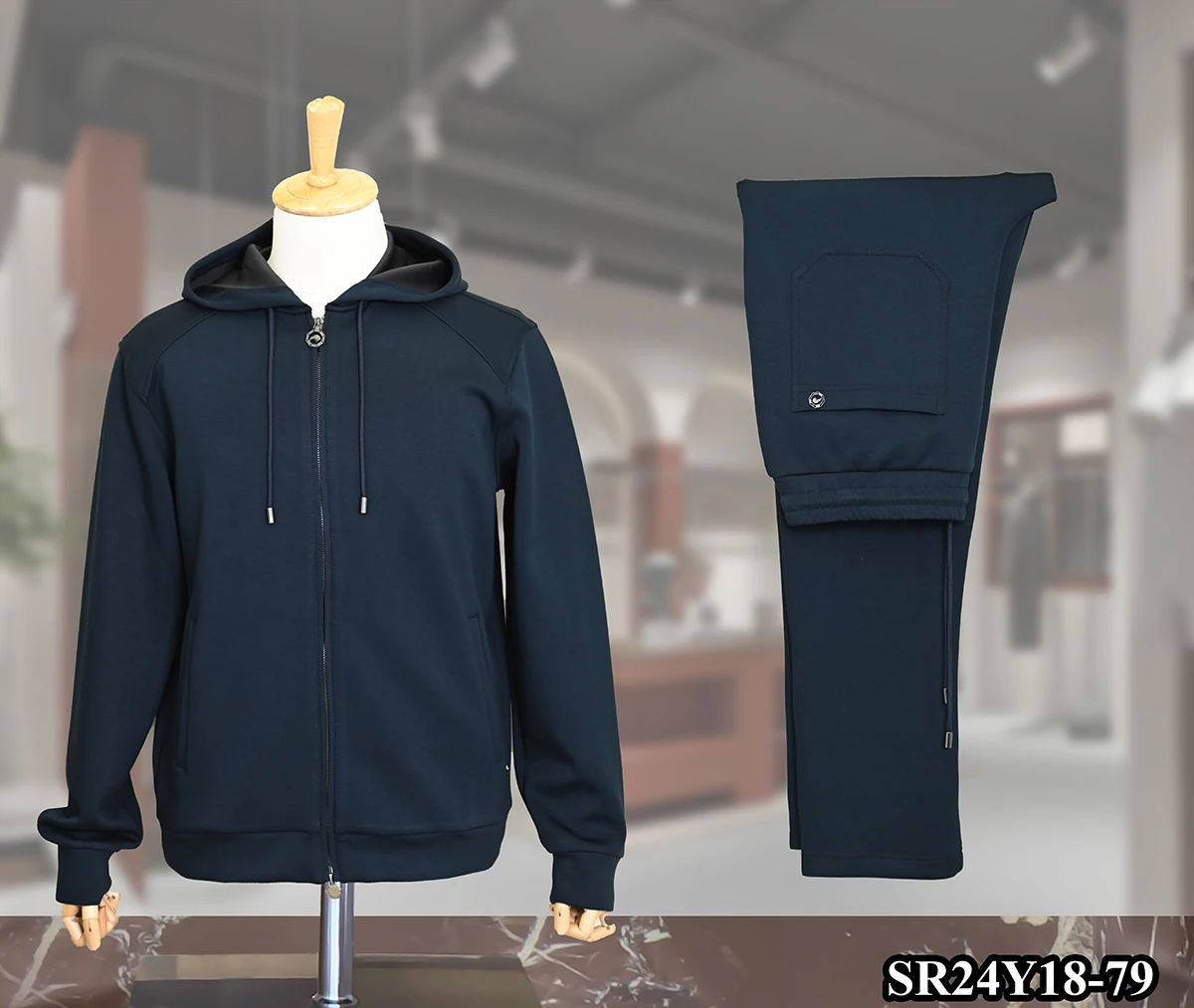 

OECHSLI Спортивная одежда Хлопковый комплект для мужчин 2025 Толстая осень-зима Новая спортивная вышивка повседневная высококачественная с капюшоном большого размера M-4XL