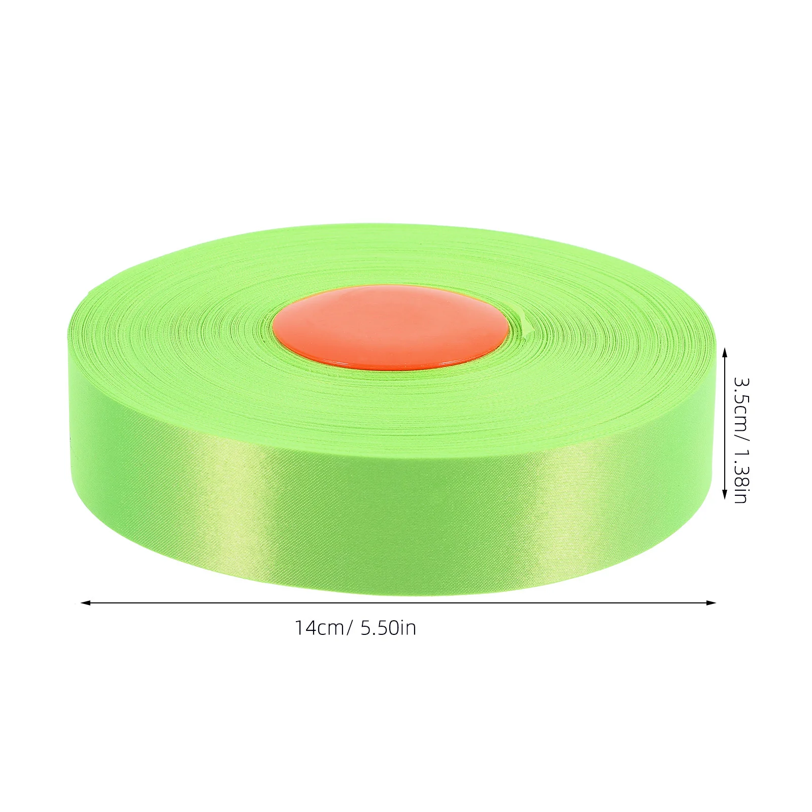 Fluorescent Marking Tape 1 Roll Bright Green Cuttable Flagging Tape for Workplace Safety Barrier Warning Demarcation Reusable