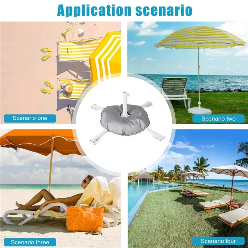 

ABWR-Parasol Umbrella Base Foldable Outdoor Patio Parasol Weight Base Folding Deck Umbrella Weight Stand Camping Part