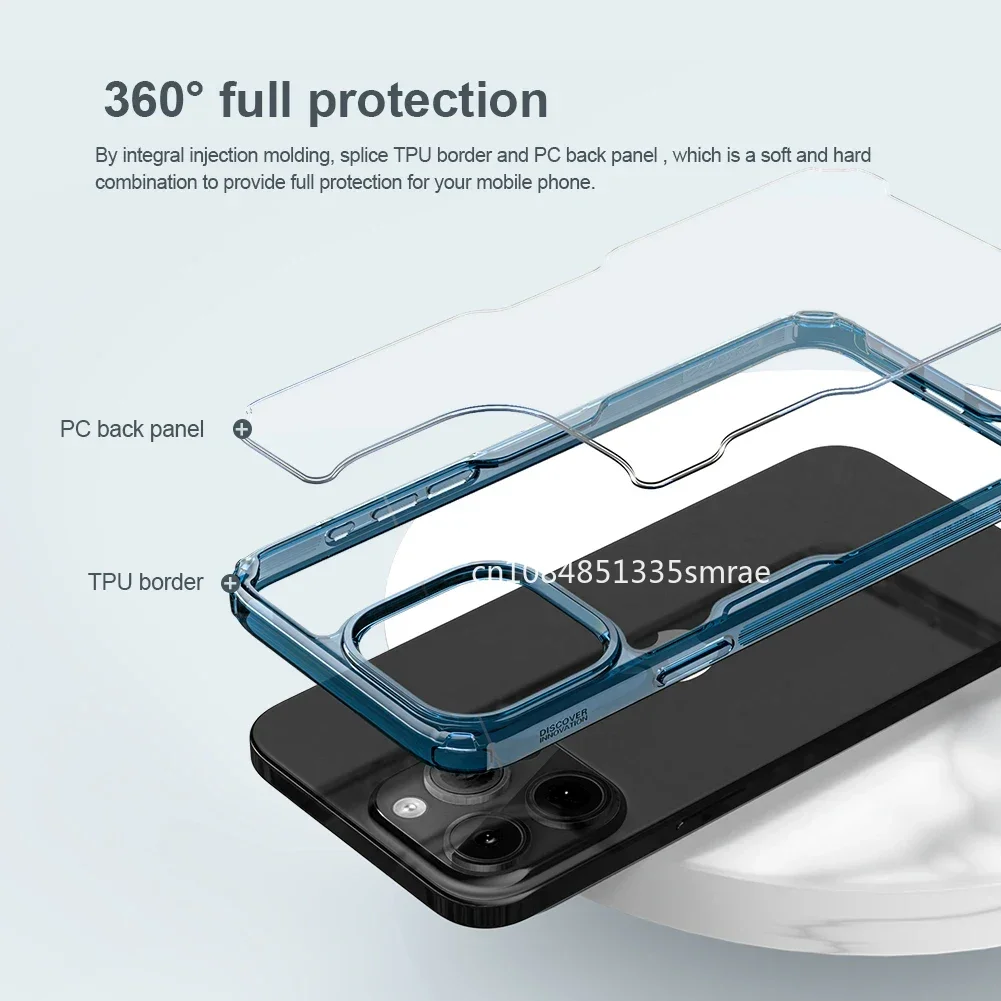 for iPhone 14 Pro Max Case/14 Plus/14+ Nillkin Nature TPU Pro Case Transparent hard  TPU+PC case phone case protective case