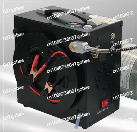 

4500Psi 30MPA PCP Air Compressor with Wire Spool Built-in 12V Power Adapter & Fan Auto-stop for PCP Scuba Tank Inflatable tool