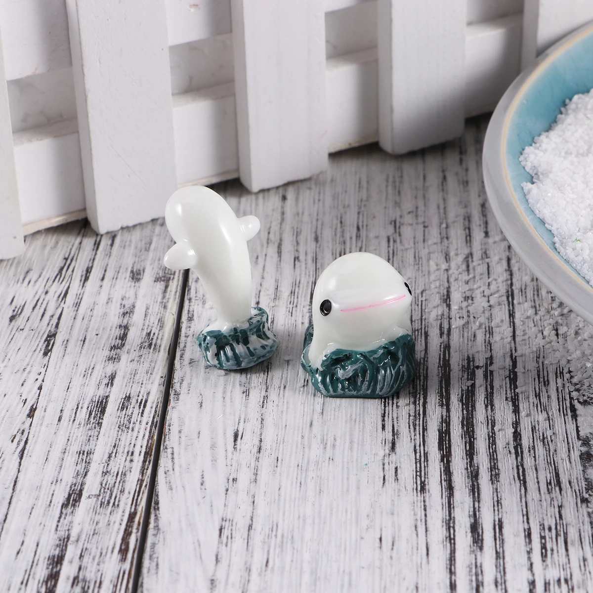 

2pcs Dolphin Ornament Fish Tank Decorations Bedroom Living Room Garden Photo Prop Home Room Decor Gardening Dolphin Gifts
