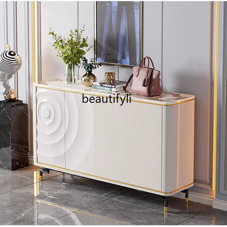 

Entrance Cabinet Entrance Shoe Affordable Luxury Style Sideboard Cabinet Living Room Locker Curio Cabinet