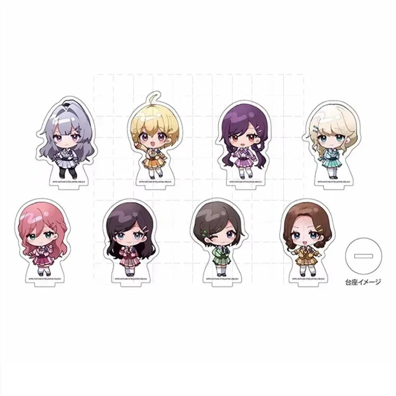 เกม Hoshimi Junna Kagura Hikari Kaoruko Hanayagi อะคริลิค S-beard ตุ๊กตาอะนิเมะ AKIRA YUKISHIRO รูป Pate เด็ก Spy และ Y เทคนิคฟุต