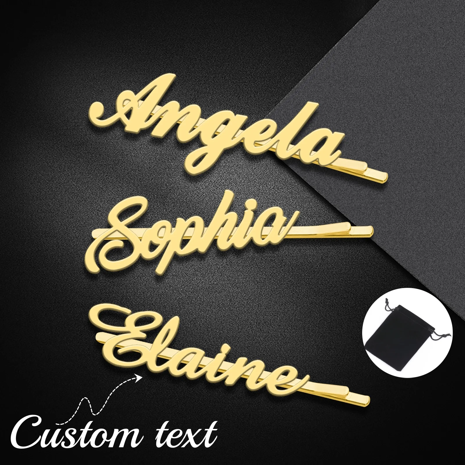 Amaxer Personalized Hair Clip Bridesmaid Gifts Name Hair Clip Hair Accessory Custom Name Hairclip Bobby Pin Personalized Gifts