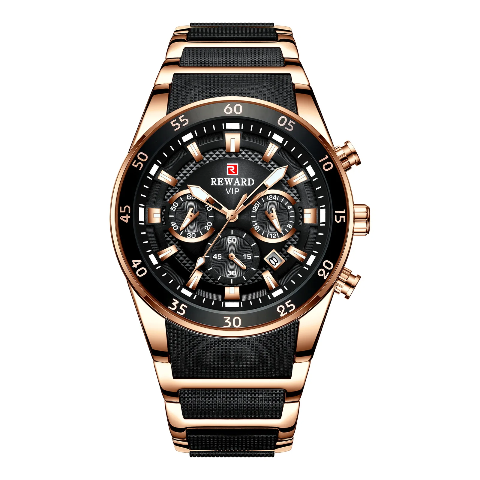

Big Dial Mens Watches Top Luxury Brand Sport Waterproof Watch Men Chronograph Quartz Clock Automatic Date WristWatches
