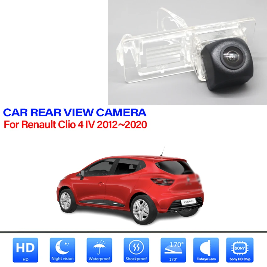 

Car Back up Rear View Camera HD CCD RCA For NTSC License Plate Lamp For Renault Clio 4 IV 2012~2015 2016 2017 2018 2019 2020