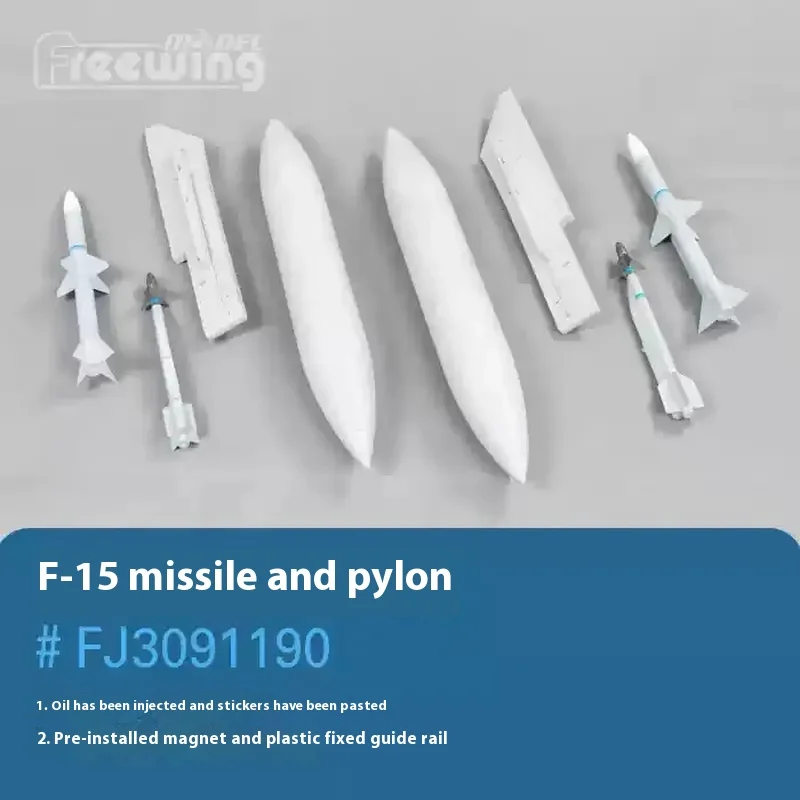 FreFuk90 mm F-15 Eagle Accessoires Corps Ailes Principales Queue Plate Queue Verticale Cockpit Train D'atterrissage Missile Queue Spray