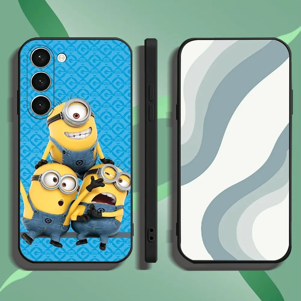 Cute M-minions M-Movie Phone Case For Samsung Galaxy A52 A12 A51 S21 Edge S22ULTRA S23 S20LITE Plus Ultra Black Cover